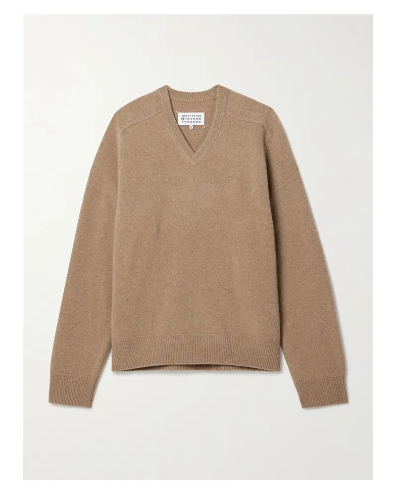 Maison Margiela Wollpullover Braun