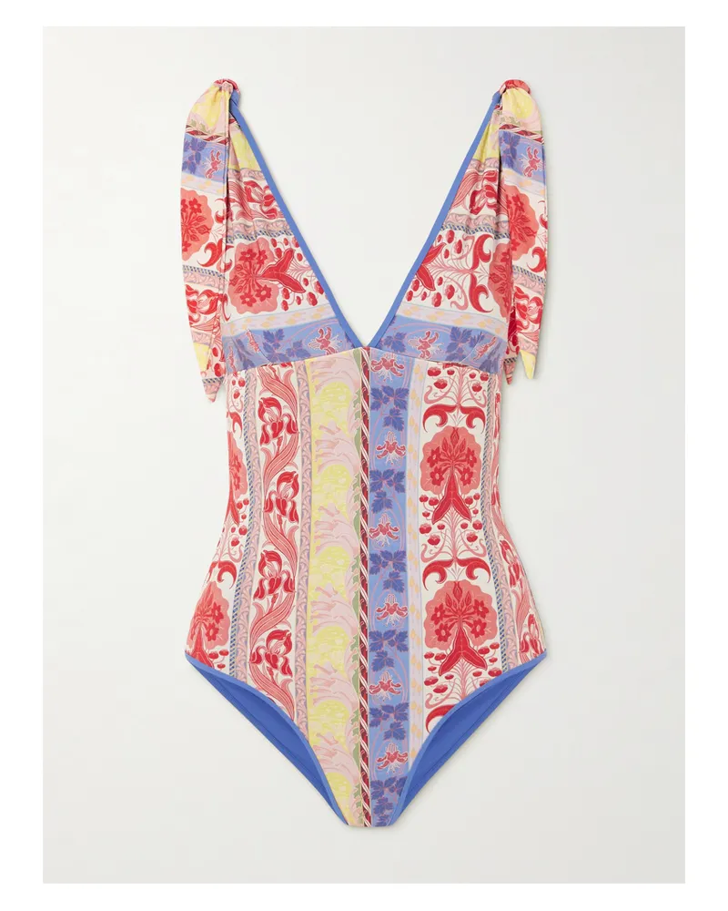 Etro Bedruckter Badeanzug Zum Binden - Rot Rot