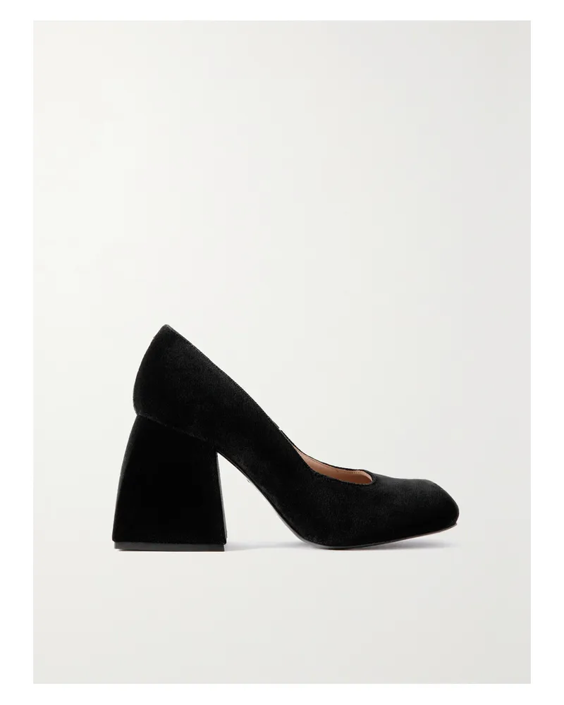 NODALETO Bulla Tacha Pumps Aus Samt - Schwarz Schwarz