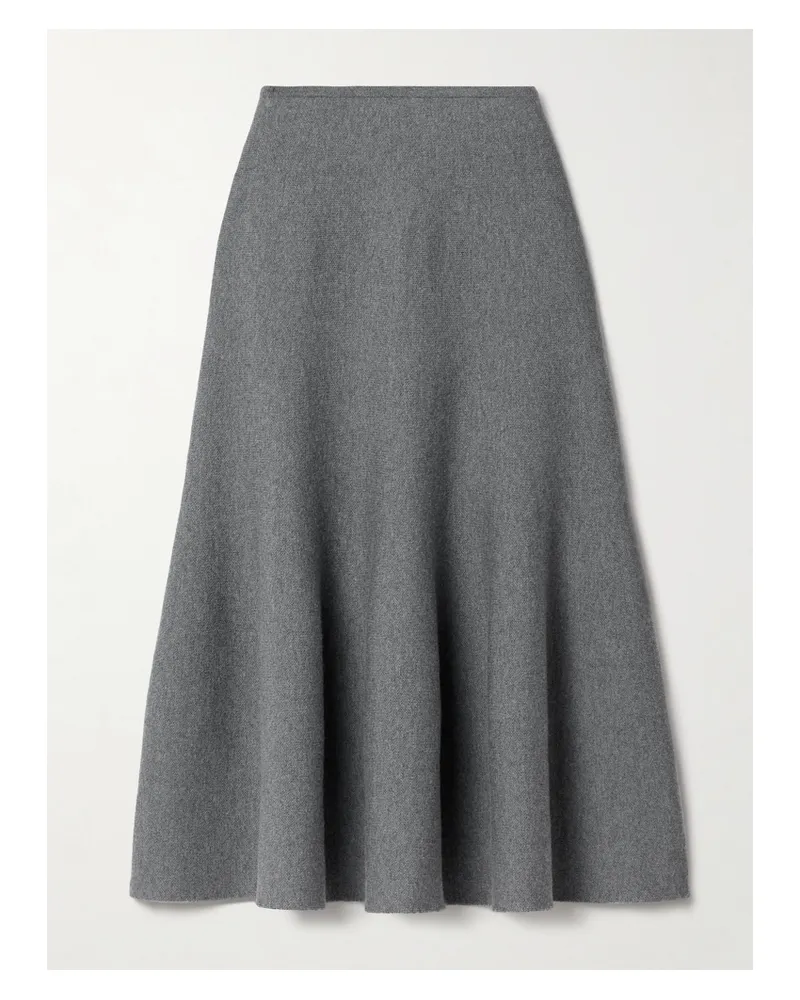 KHAITE Odil Midirock Aus Einer Wollmischung - Grau Grau