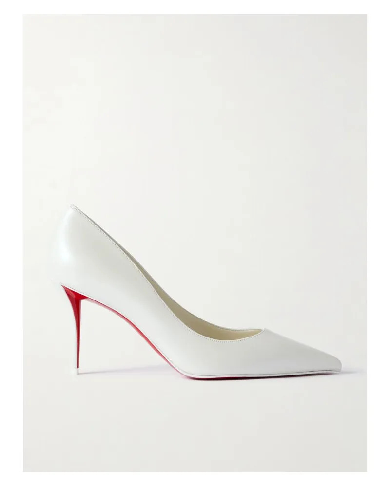 Christian Louboutin Miss Z 80 Pumps Aus Leder - Silber Silber