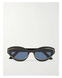 Dior Diormeteor B1i Goldfarbene Sonnenbrille Schwarz