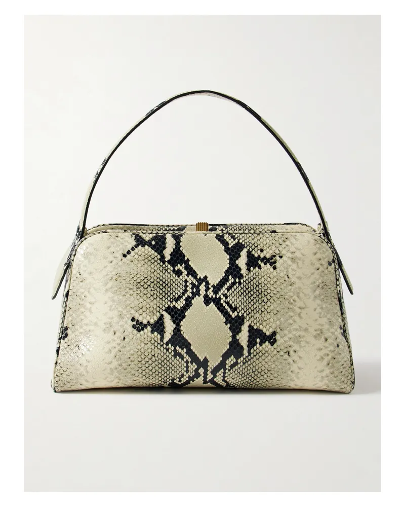 KHAITE Cate Snake-effect Leather Tote - Animal print Animal