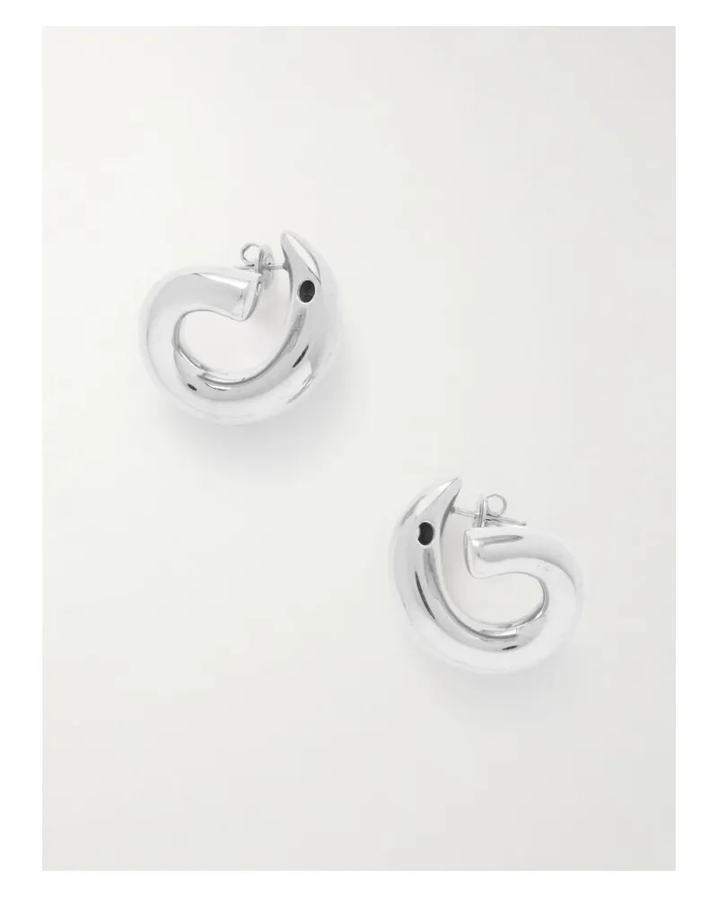 Bottega Veneta Sardine Ohrringe Aus Silber Silber