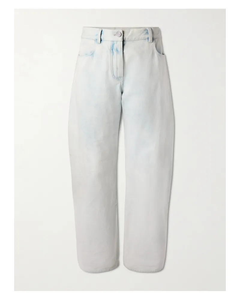 Alaïa Low-rise Barrel-leg Jeans - Blue Blue