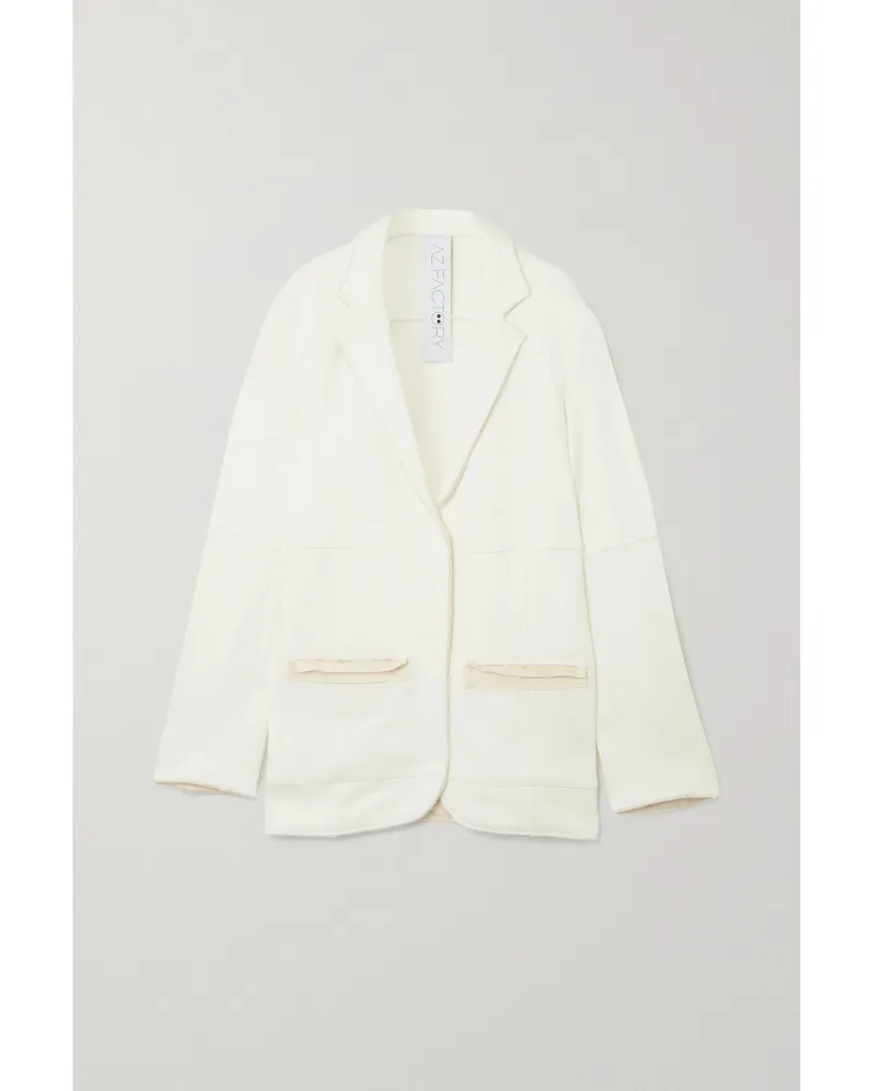 AZ FACTORY Free To Blazer Aus Einer Pyratex Biobaumwoll-seacell™-mischung Mit Print - Weiß Weiß