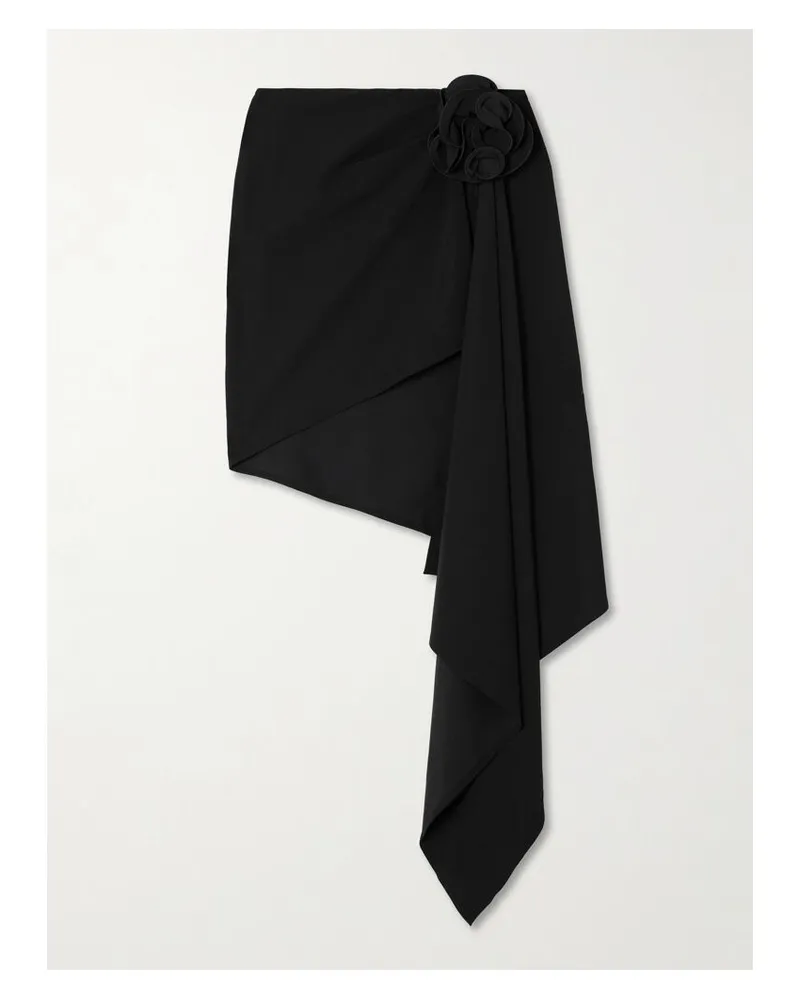 Magda Butrym Asymmetrischer Rock Mit Applikation - Schwarz Schwarz