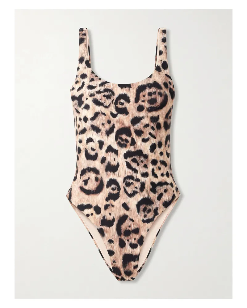 AGUA BENDITA Gema Badeanzug Aus Recyceltem Stretch-material Mit Leopardenprint - Animal-Print Animal-print