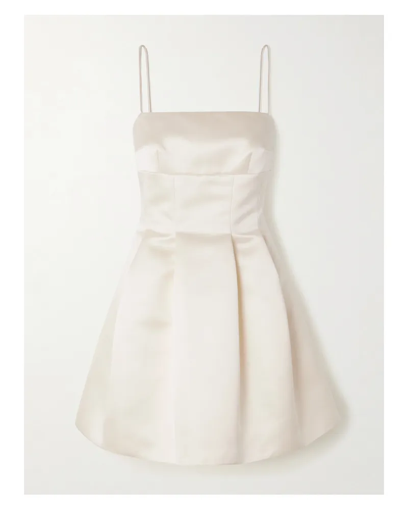 EMILIA WICKSTEAD Gayla Minikleid Aus Duchesse-satin - Elfenbein Elfenbein