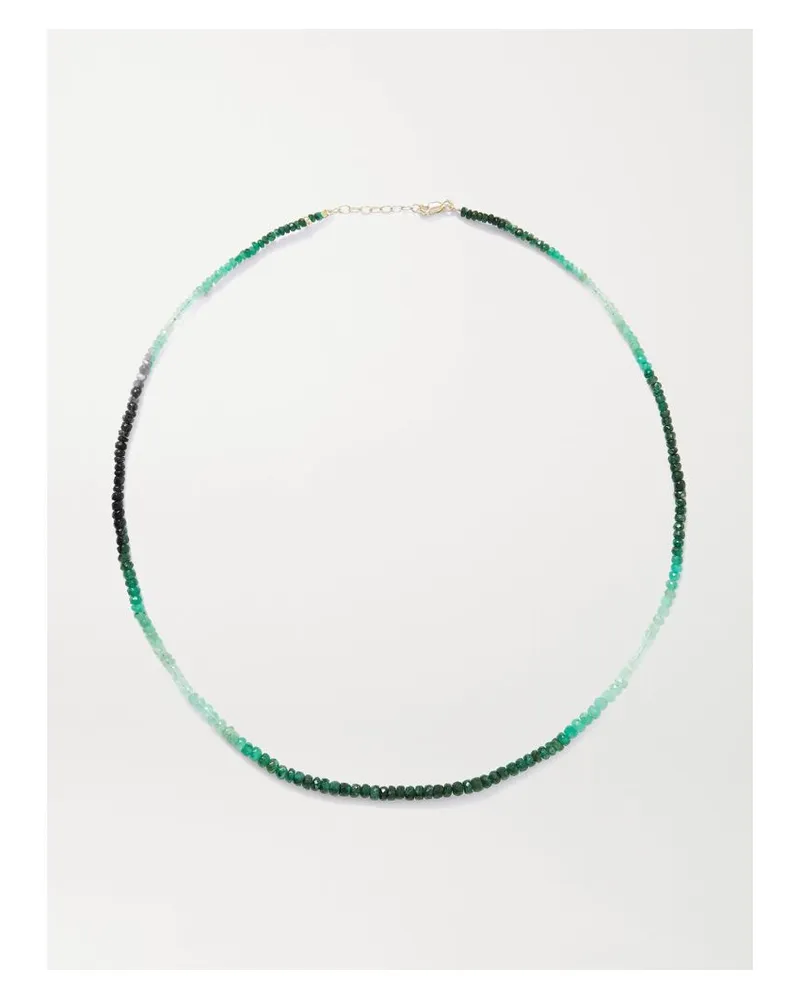 JIA JIA Kette Mit Smaragden Und Details Aus Gold - Grün Grün