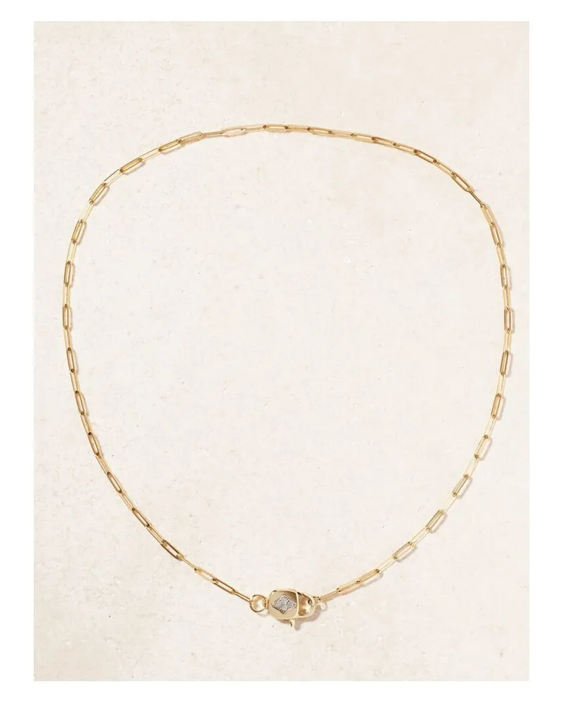 Pascale Monvoisin Louise Kette Aus 9-karätigem Gelb- Und Weißgold Mit Diamanten Gold