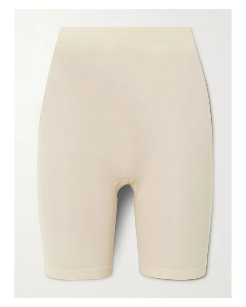 SKIMS Seamless Sculpt Mid Thigh Shorts – Sand – Shorts - Neutral Neutral