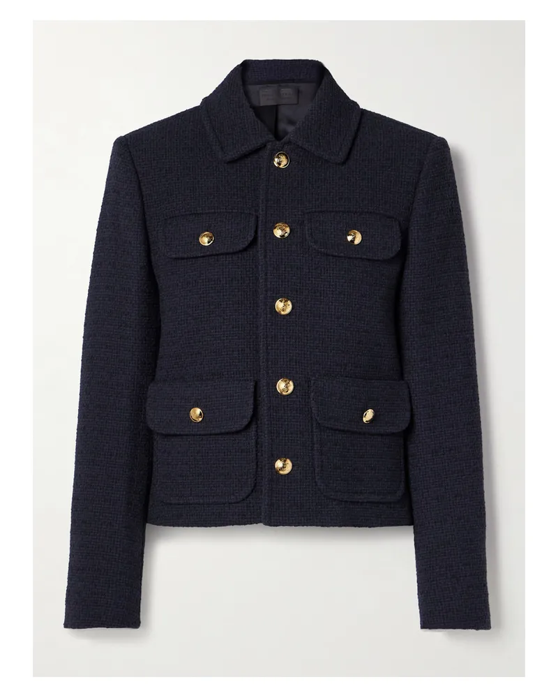 Nili Lotan Paola Jacke Aus Tweed Aus Einer Baumwollmischung - Blau Blau