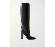 Lavina Kniehohe Stiefel Aus Leder - Schwarz