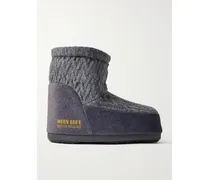 Guest In Residence Icon Low Felt-trimmed Knitted Snow Boots - Gray