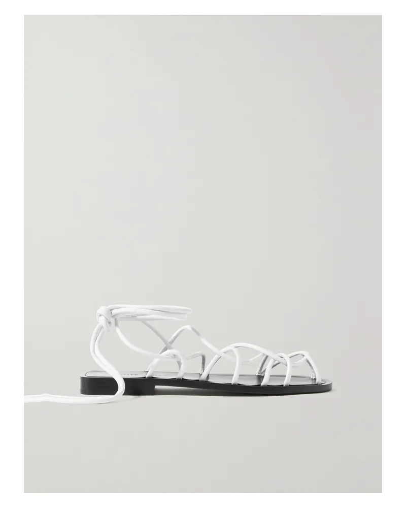 KHAITE Lyon Sandalen Aus Leder - Weiß Weiß