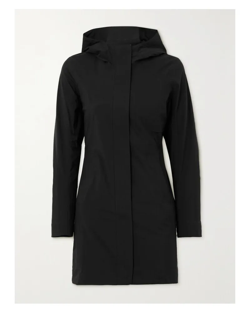 LULULEMON Rain Rebel Kapuzenjacke Aus Glyde™-material - Schwarz Schwarz