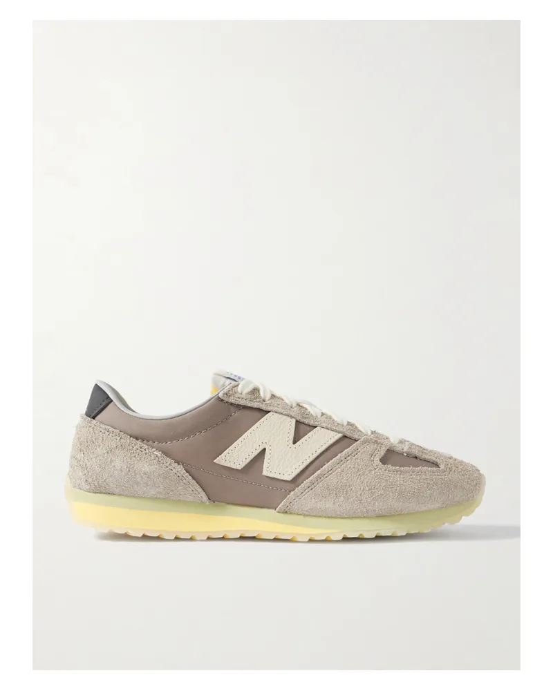 New Balance 471 Sneakers Aus Canvas Mit Veloursleder- Und Lederbesätzen - Braun Braun