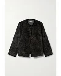 BODE Fitchberg Jacke aus Shearling-imitat Schwarz