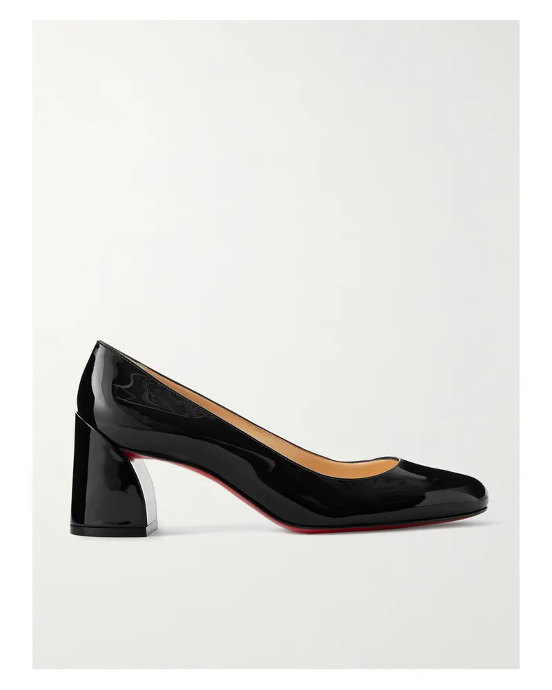 Christian Louboutin Miss Sab 55 Patent-leather Pumps - Black Black