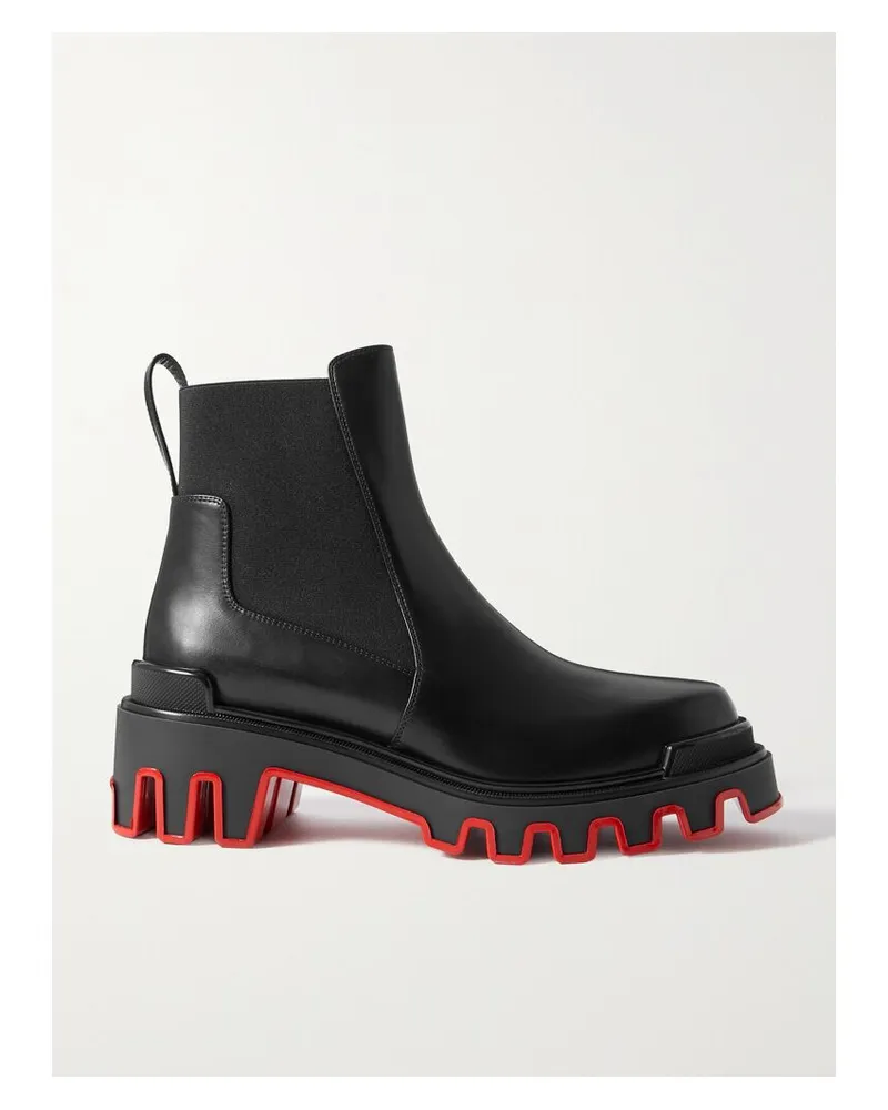 Christian Louboutin Marchacroche Dune Chelsea Boots Aus Leder - Schwarz Schwarz
