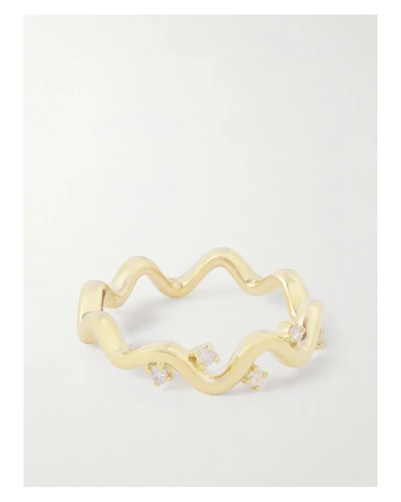 Stone & Strand Harbor Lights Ring Aus 10 Karat Gold Mit Diamanten Gold