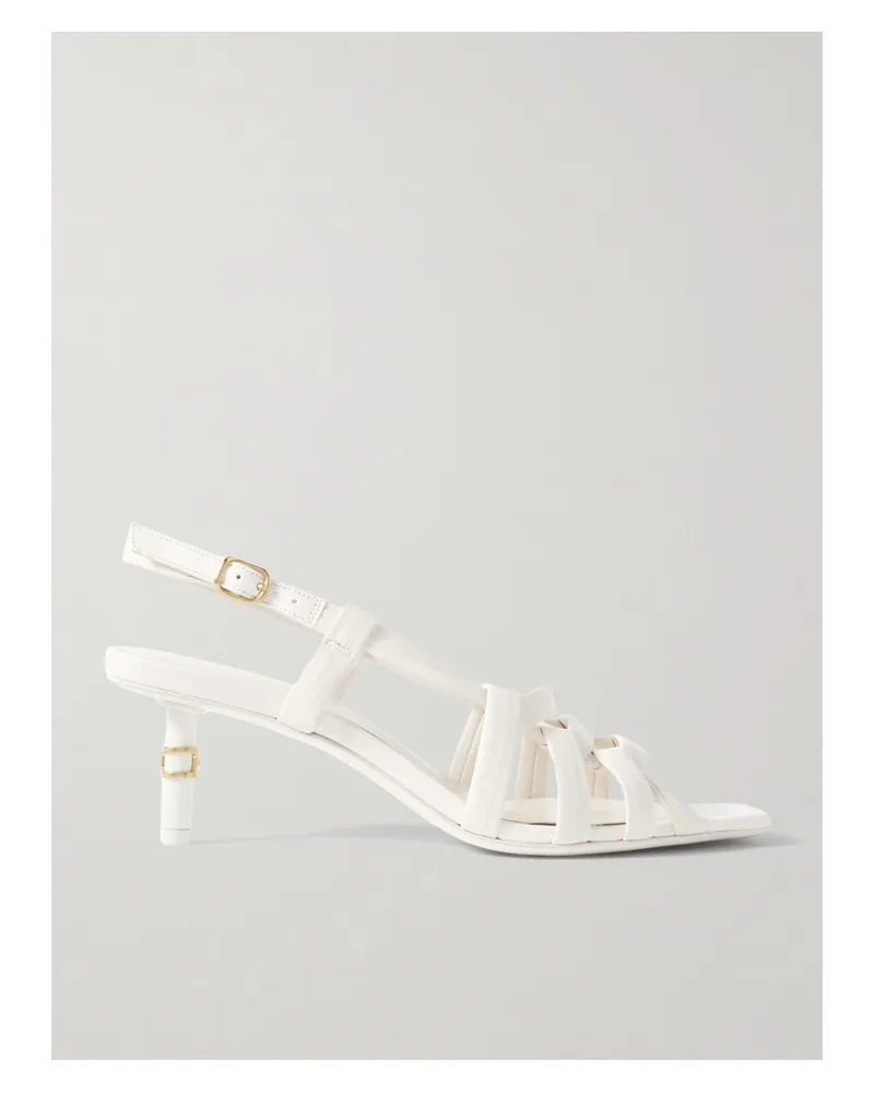 Chloé Marcie Slingback-sandalen aus Leder Wollweiß