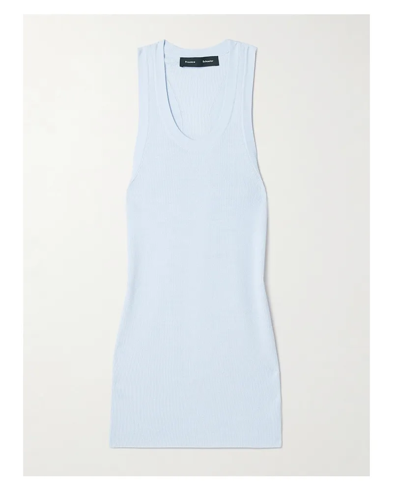 Proenza Schouler Roberts Tanktop Aus Rippstrick - Blau Blau
