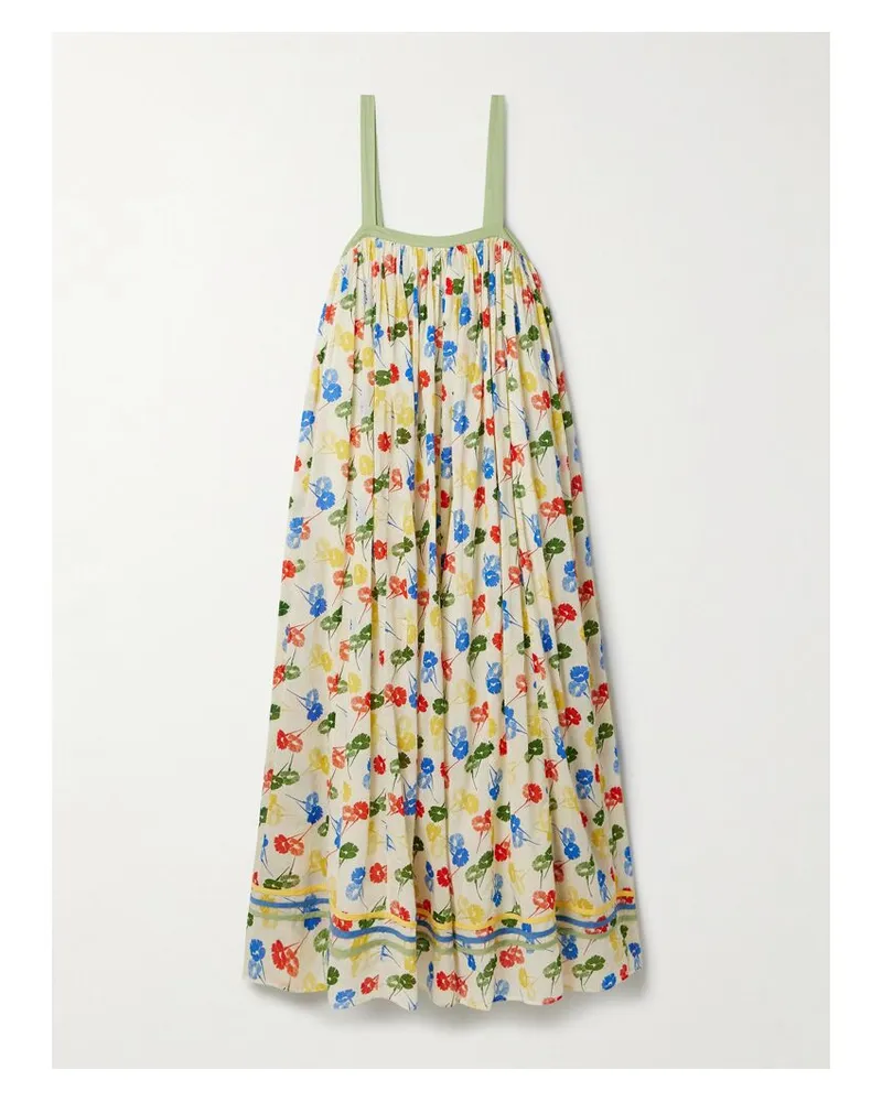 BODE Maxikleid Aus Baumwoll-voile Mit Blumenprint - Mehrfarbig Mehrfarbig