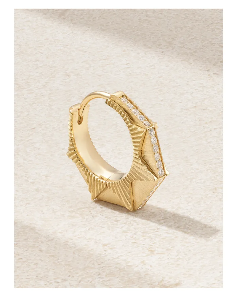 Marie Lichtenberg Nyc Einzelne Creole Aus 18 Karat Gold Mit Diamanten Gold