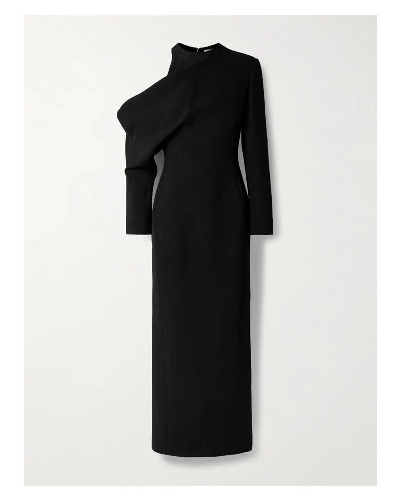 KHAITE Trey Maxikleid Aus Cady Mit Cut-out - Schwarz Schwarz