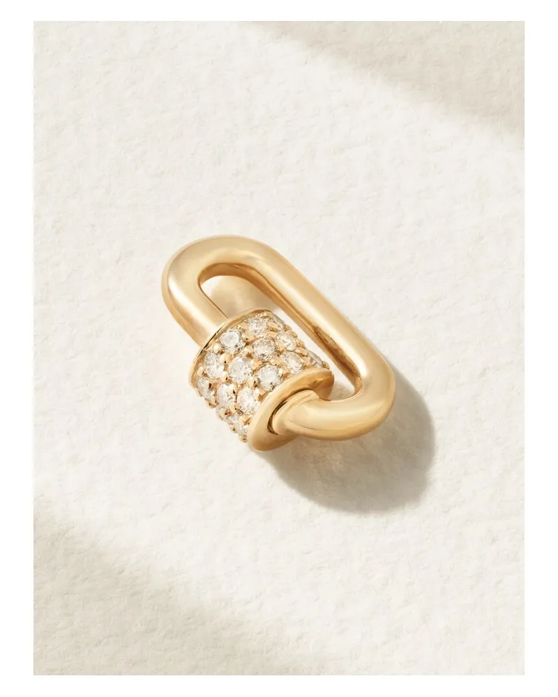 Marla Aaron Stoned Chubby Babylock Anhänger Aus 14 Karat Gold Mit Diamanten Gold