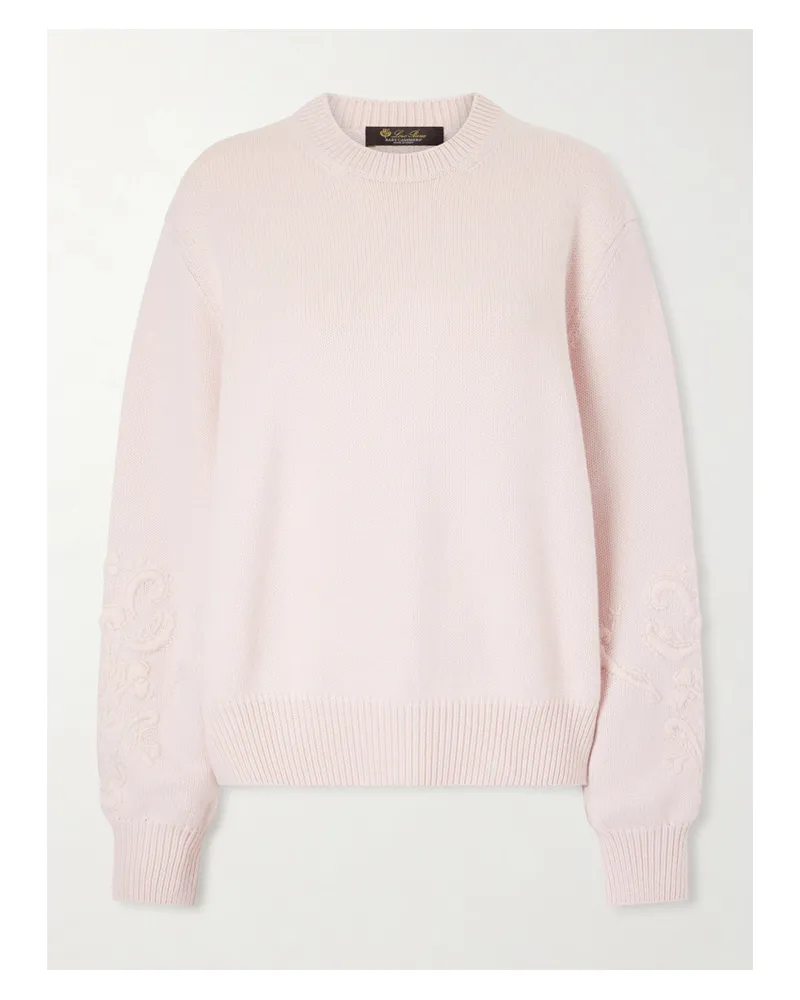 Loro Piana Kaschmirpullover Mit Stickerei - Pink Pink