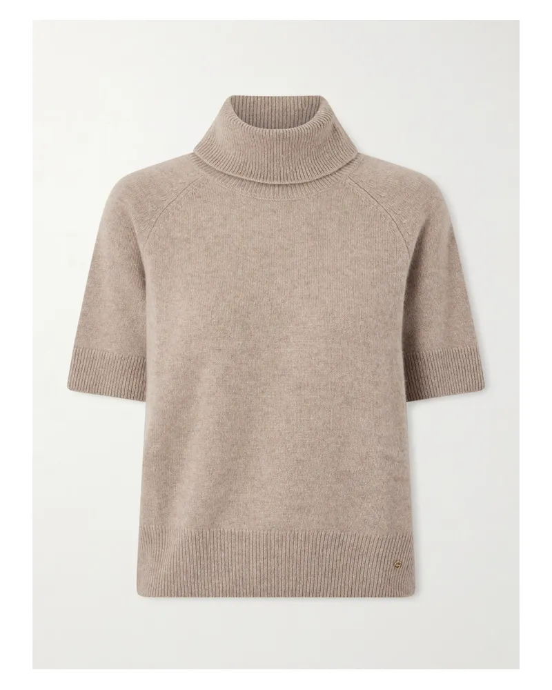 Anine Bing Jackson Cashmere Turtleneck Sweater - Brown Brown