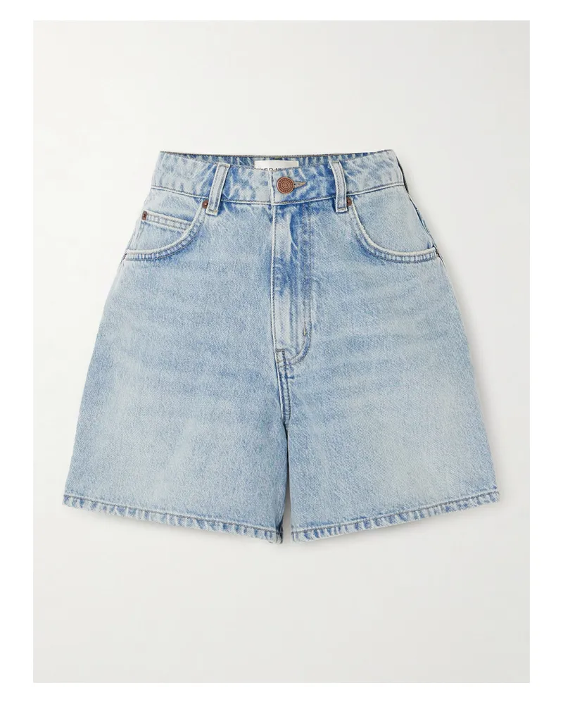 Frame Denim Easy Jeansshorts - Blau Blau
