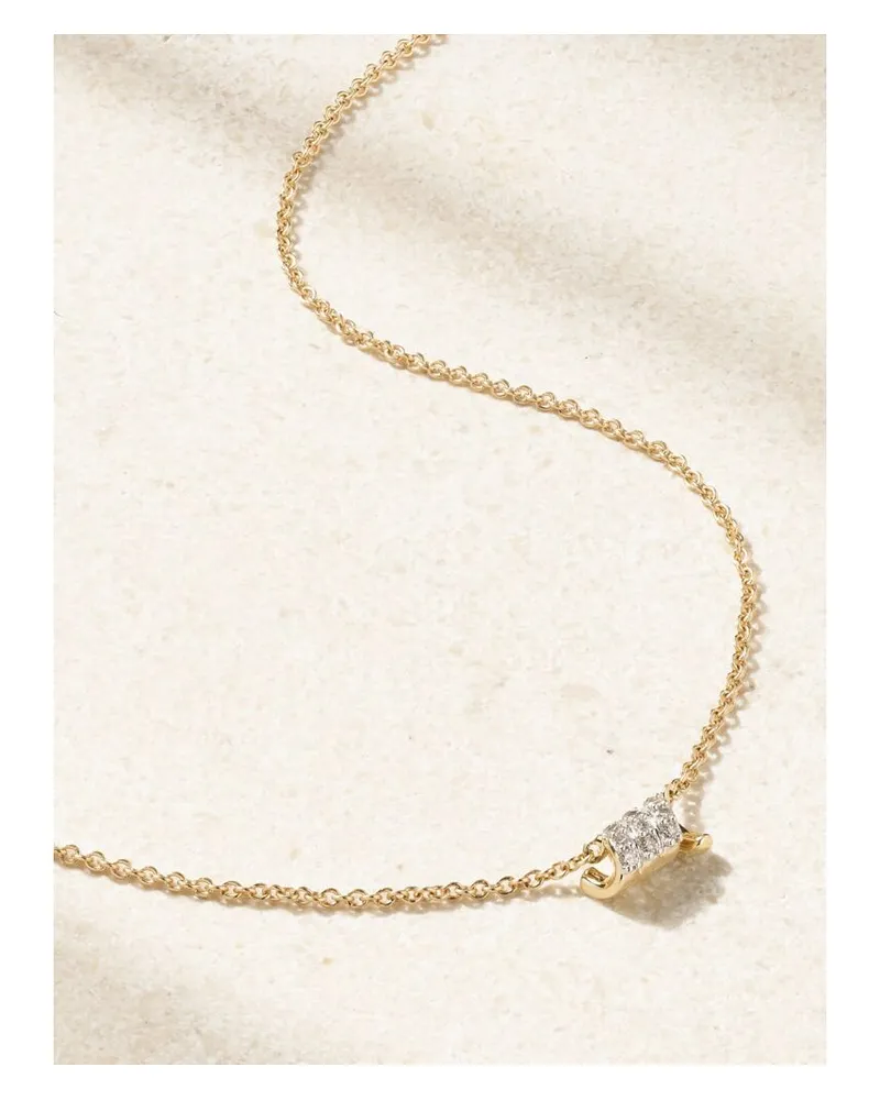 Stone & Strand Twinkling Twine Choker Aus 10 Karat Gold Mit Diamanten Gold