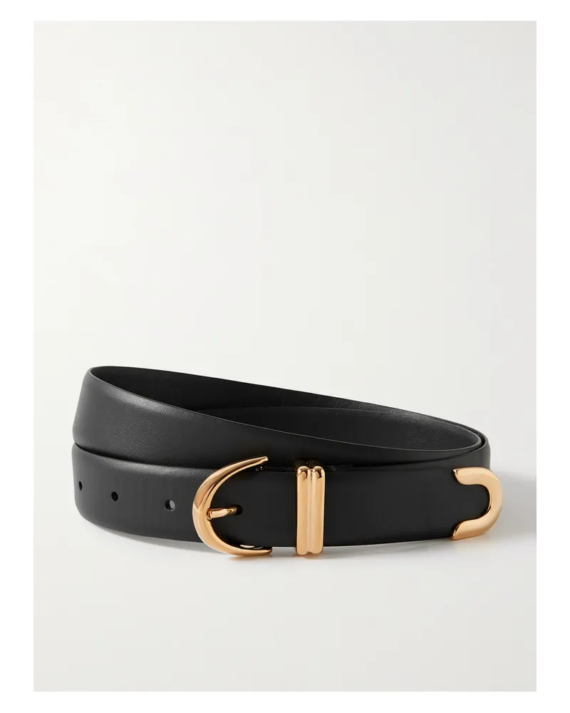 KHAITE Bambi Leather Belt - Black Black