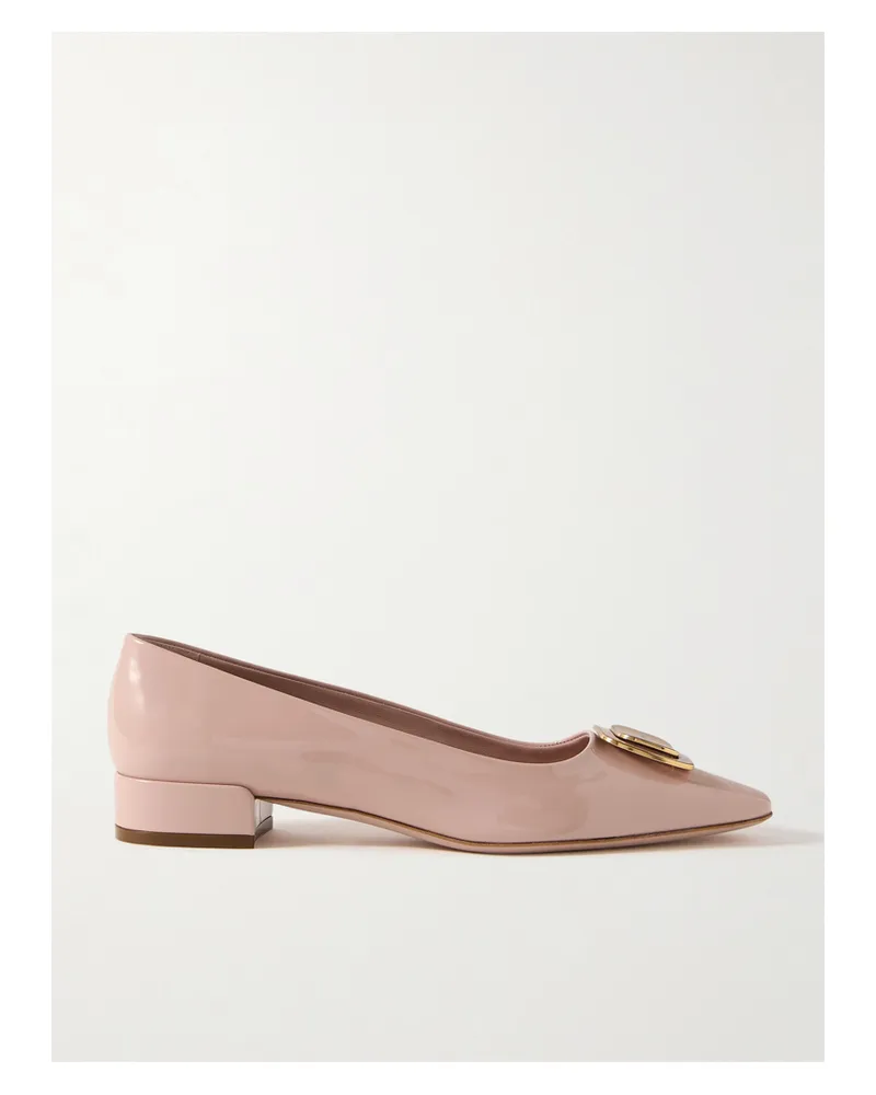 Ferragamo Venera Ballerinas Aus Lackleder - Pink Pink