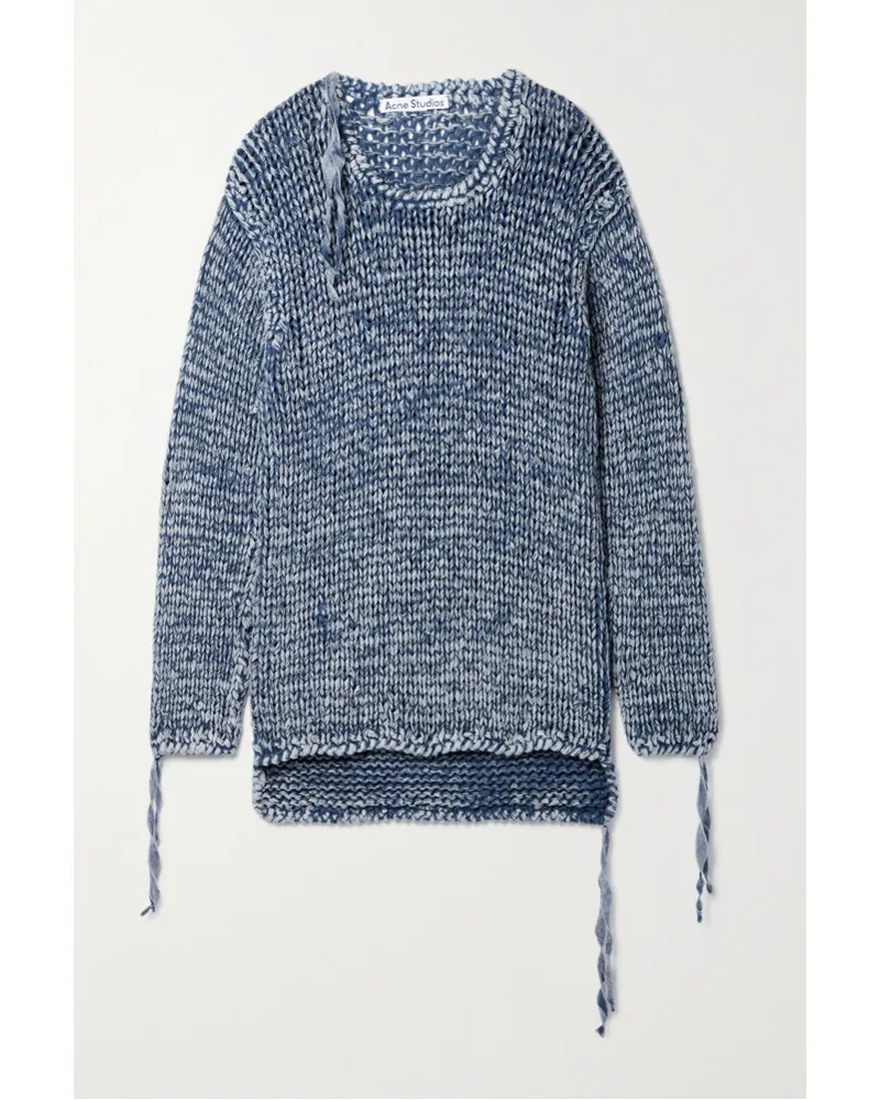 Acne Studios Pullover aus Acid-washed-baumwolle Blau