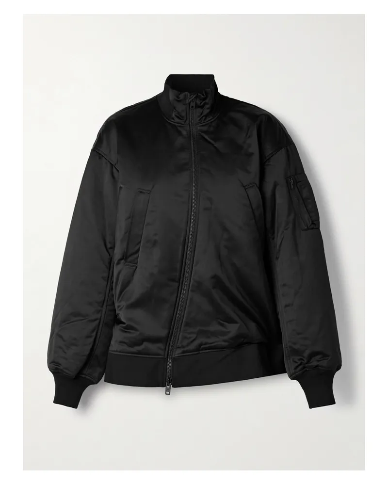 adidas Y-3 Bomberjacke Aus Recyceltem Shell - Schwarz Schwarz
