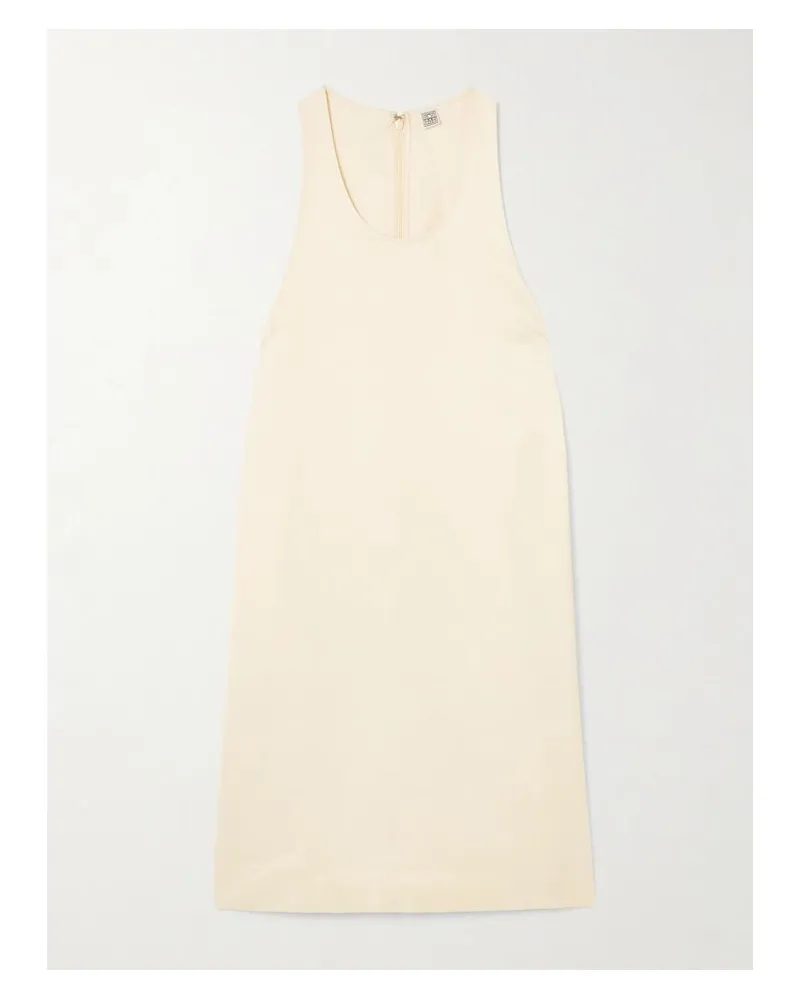 Totême Minikleid Aus Satin - Ecru Ecru