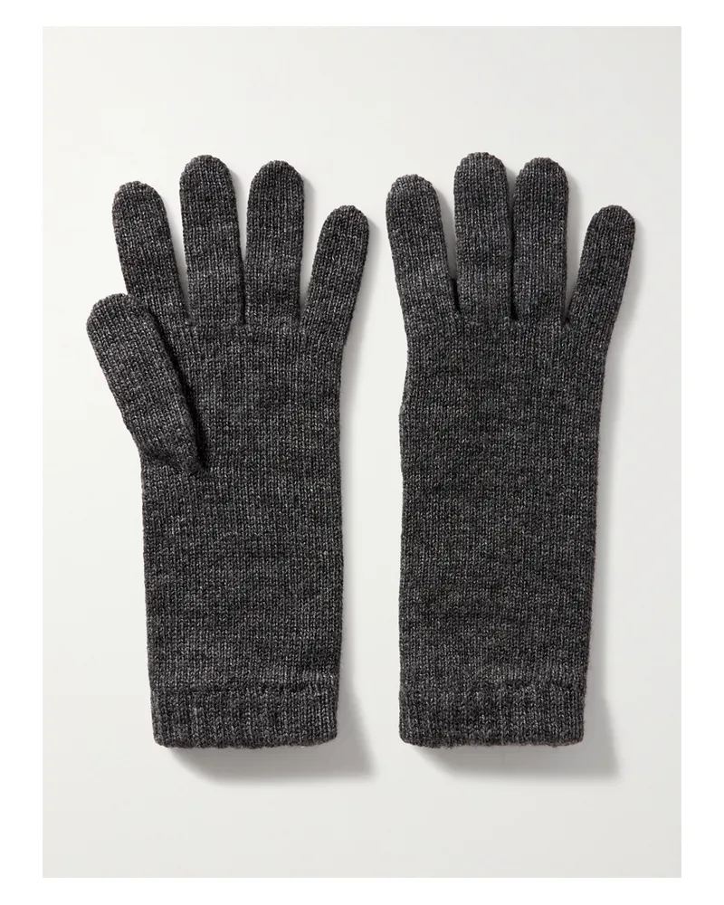 Johnstons of Elgin Cashmere Gloves - Gray Gray
