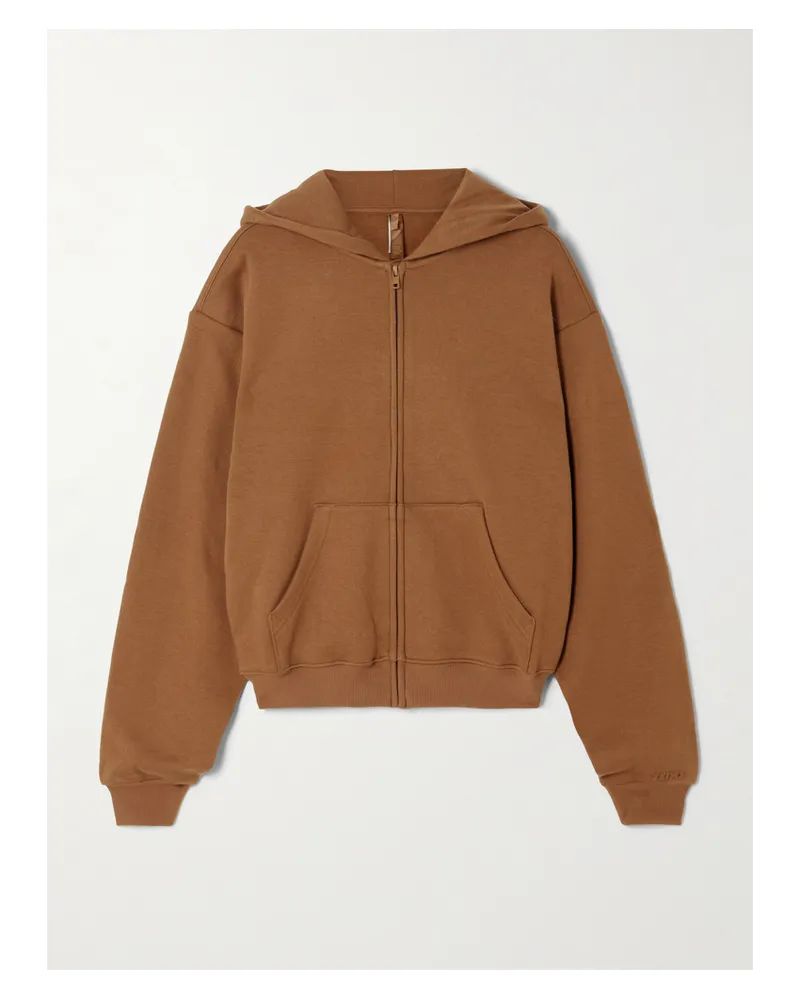 SKIMS Classic Kapuzenjacke – Bison - Braun Braun