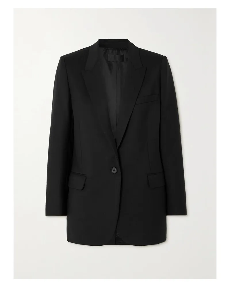 Nili Lotan Diane Blazer Aus Woll-twill Mit Stretch-anteil - Schwarz Schwarz