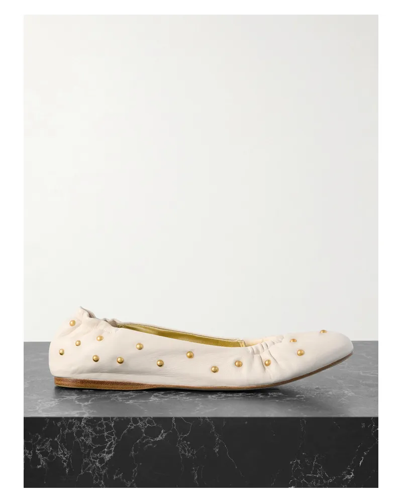 Chloé Eia Ballerinas aus Leder Wollweiß