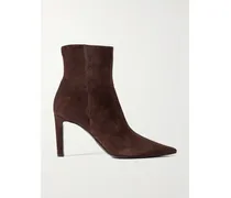 Frankie 85 Ankle Boots Aus Veloursleder - Braun
