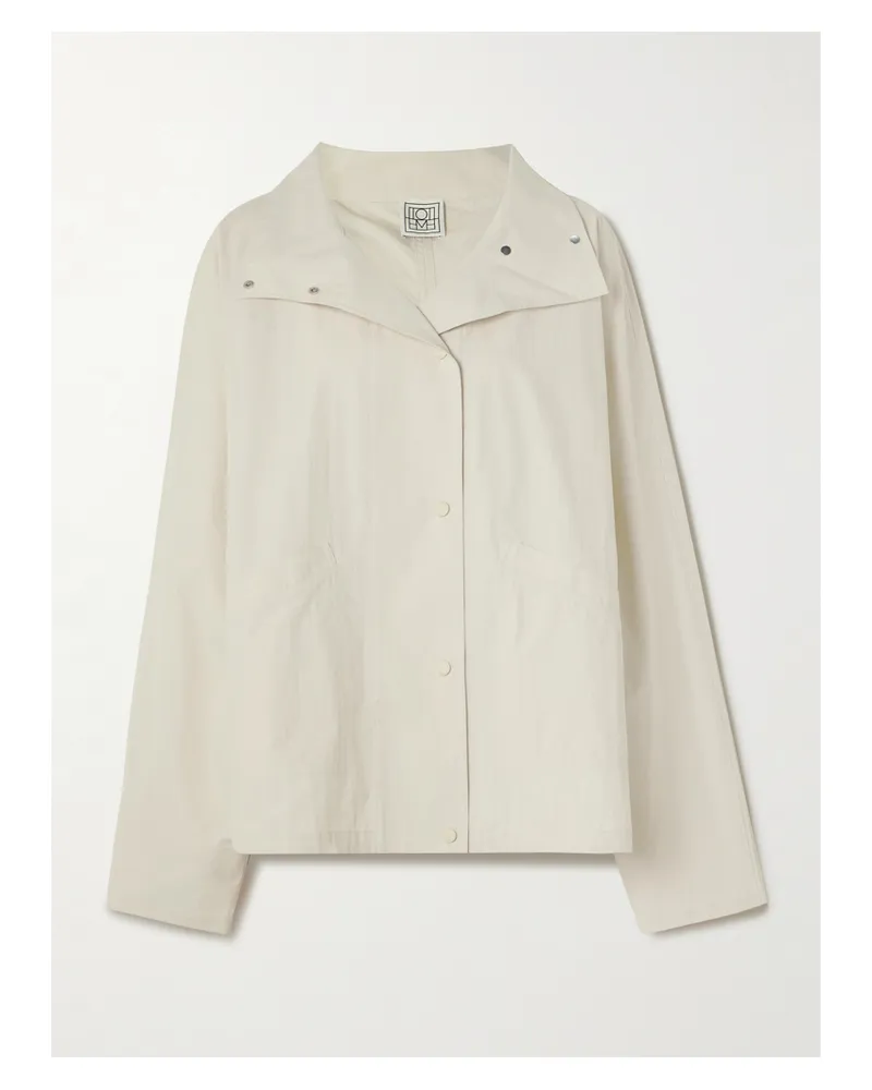 Totême Jacke Aus Einer Biobaumwollmischung - Creme Creme