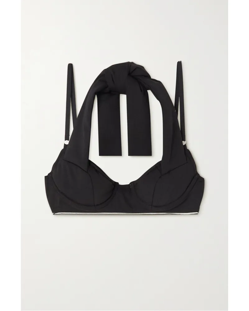 Jacquemus Cuscinu Neckholder-bustier aus einer Wollmischung Schwarz