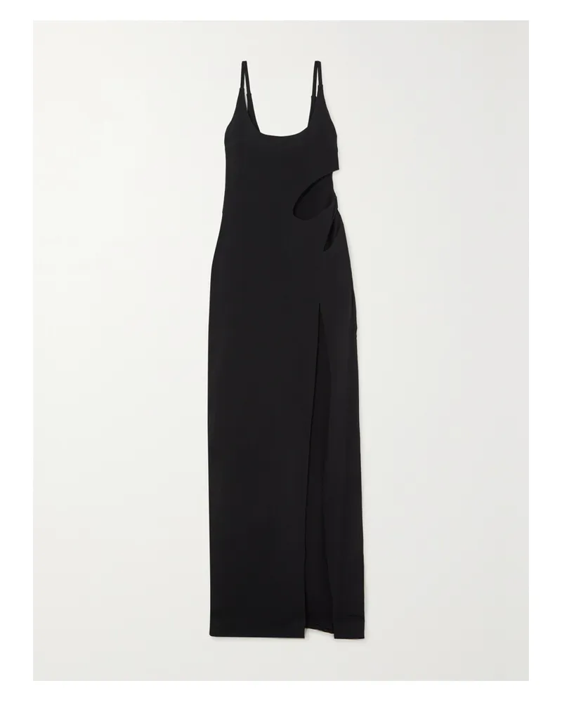 ET OCHS Net Sustain Rowena Robe Aus Cady Mit Cut-outs - Schwarz Schwarz