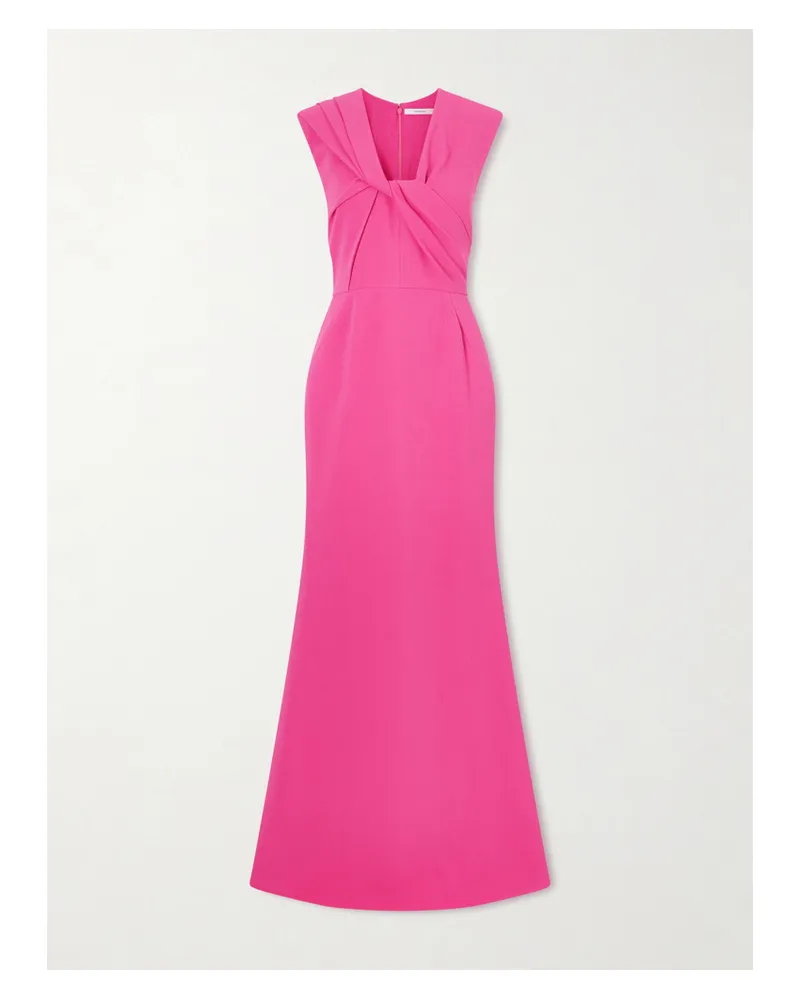 Givenchy Draped Cady Gown - Pink Pink